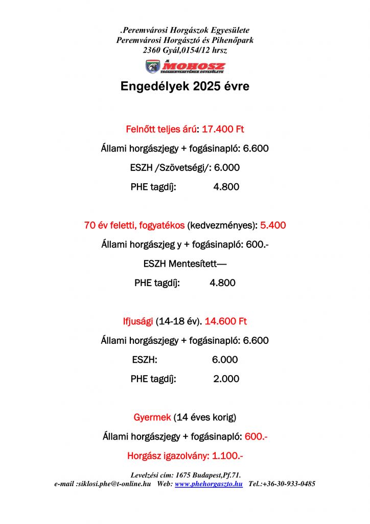 Engedélyek 2025 évre-1